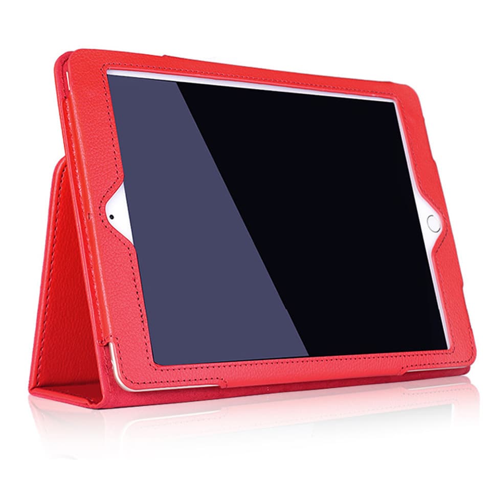 ipadカバー 二つ折りスタンド機能付き合成革張りタブレット端末カバー
