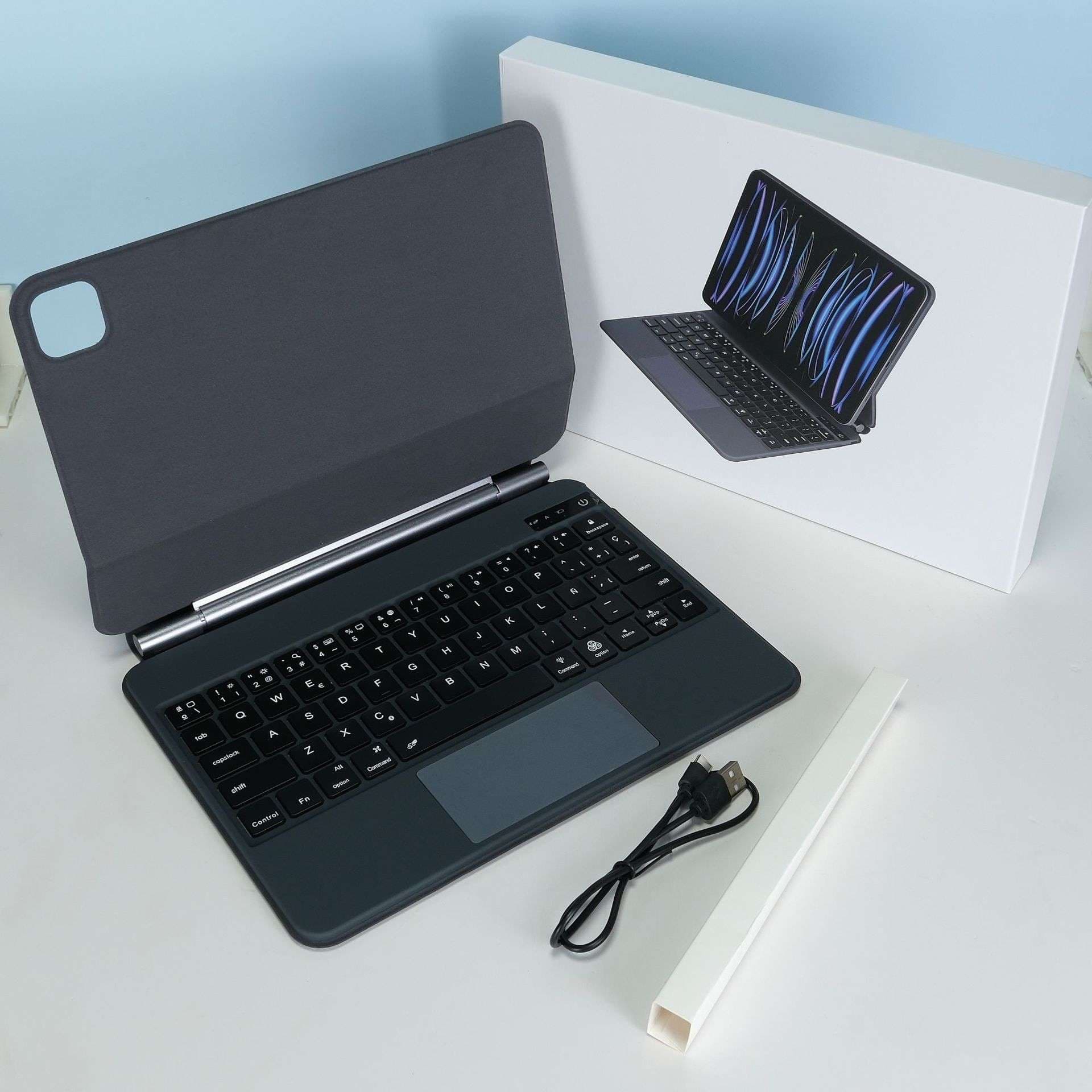 iPadケース　アイパッドエア用 キーボード付き保護ケース