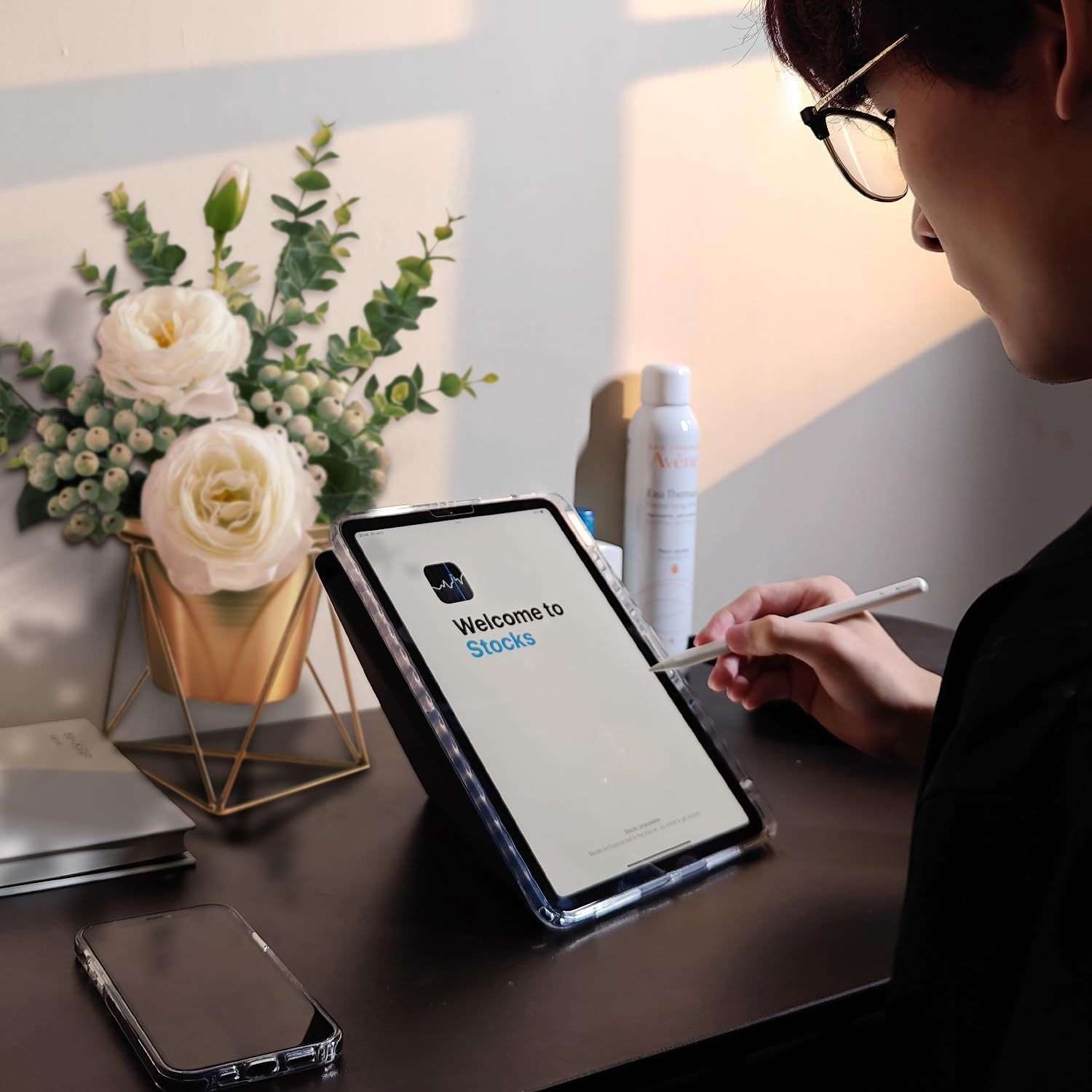 iPadケース 多機能アコーディオン折りたたみ保護カバー