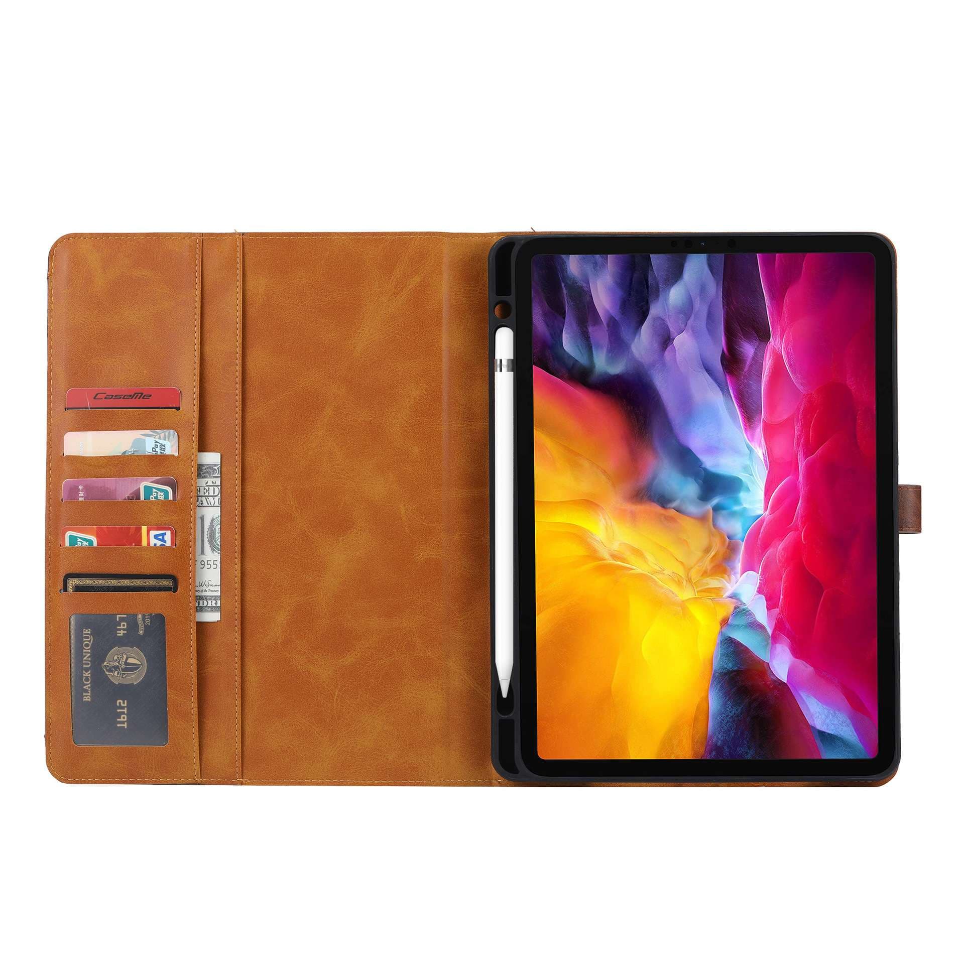 iPadケース　 高級感溢れる多機能手帳型タブレットケース