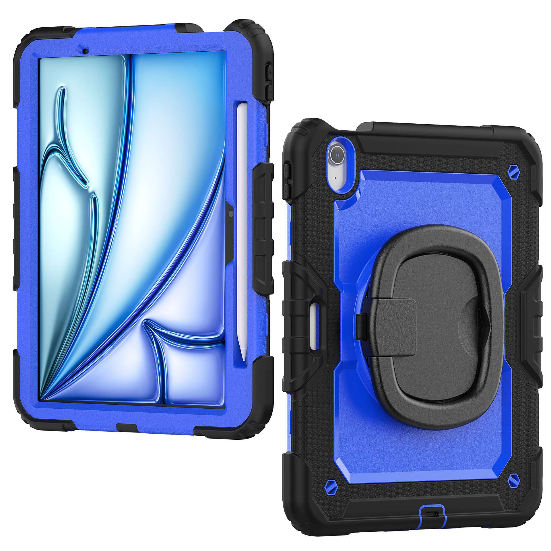 頑丈3層構造 回転スタンド付き iPadケース　