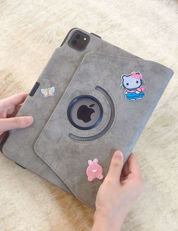 iPadケース　 回転式高級革製タブレットケース