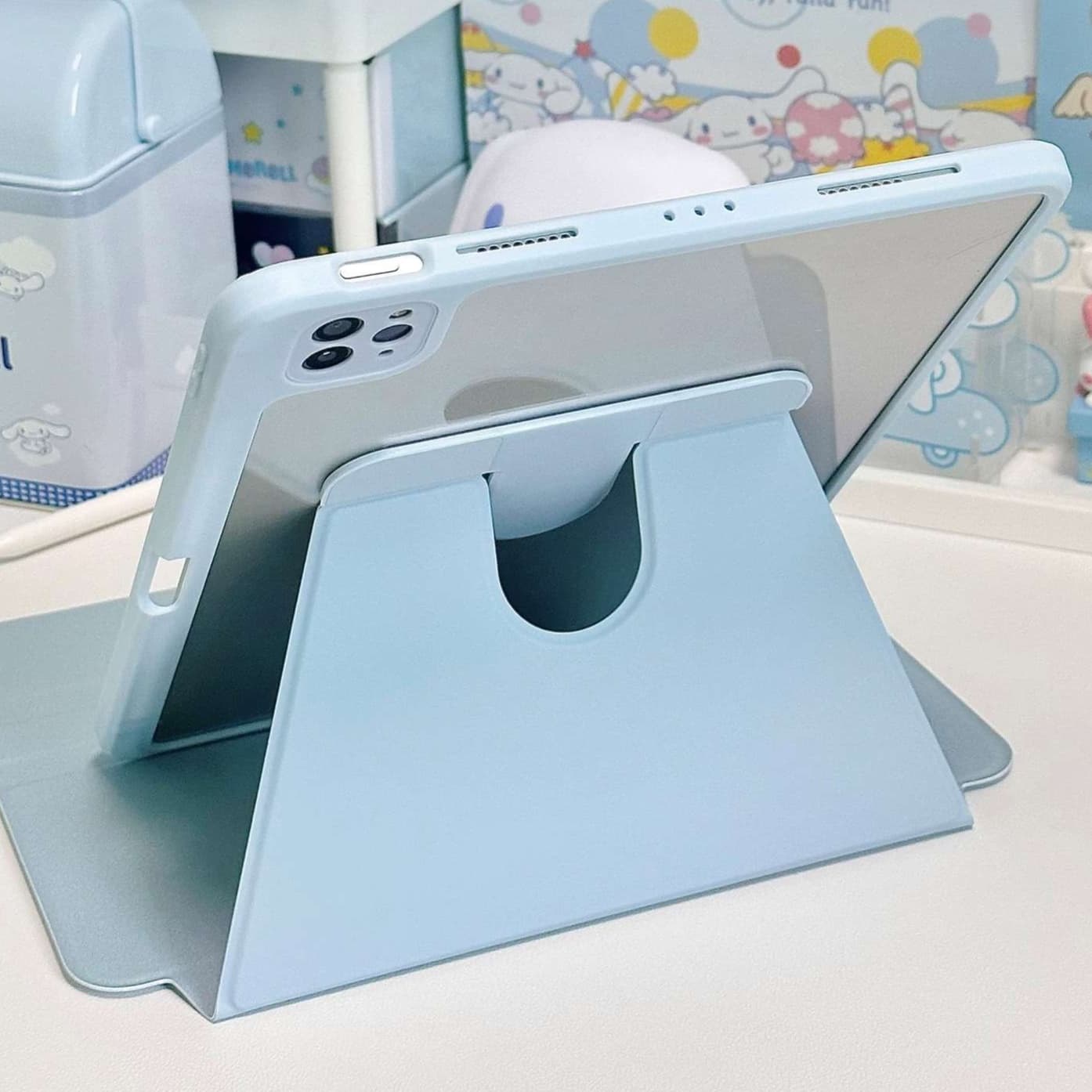 iPadケース 背面保護 多機能スタンド付きタブレットカバー