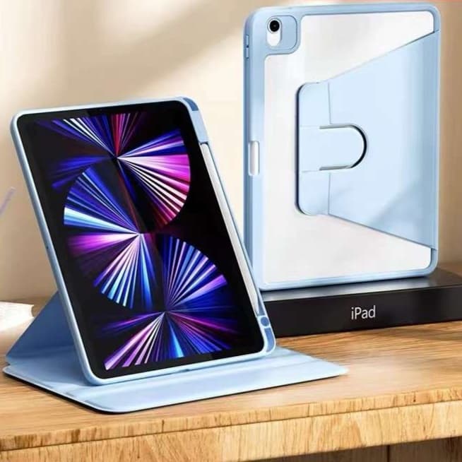 iPadケース 片手でラクラク 縦置き横置き スタンドケース