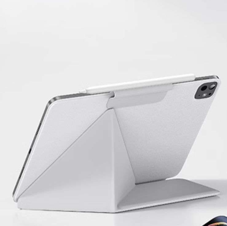 iPadケース 磁石でしっかり固定できる折り畳み式カバー