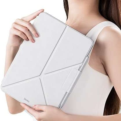 iPadケース 磁石でしっかり固定できる折り畳み式カバー