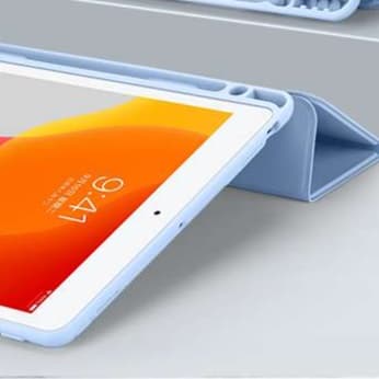 iPadケース ソフト素材スタンド機能付き保護カバー