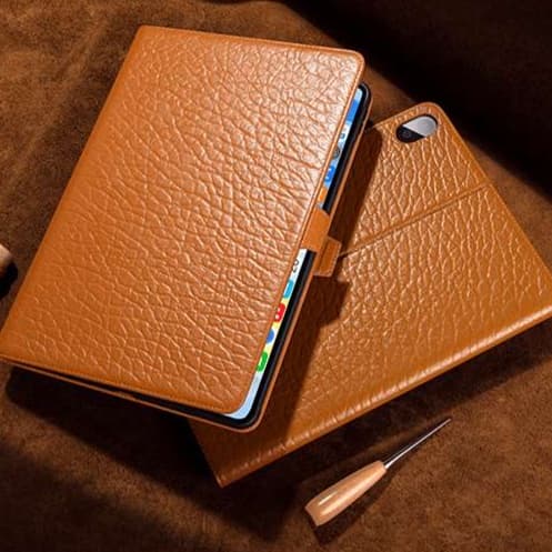 iPadケース 高級本革仕様 タブレット保護カバー