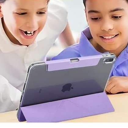 iPadケース 透明バックパネル 折り畳み式保護カバー