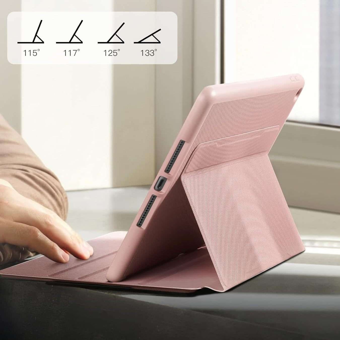 iPadケース 多角度調整 防振保護カバー 軽量タイプ