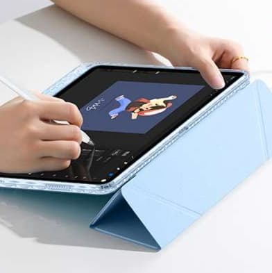 iPadケース 多角形デザイン 薄型 タブレットケース
