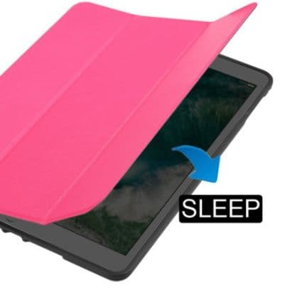 三つ折りスタンド機能付きペンホルダー搭載ipadカバー