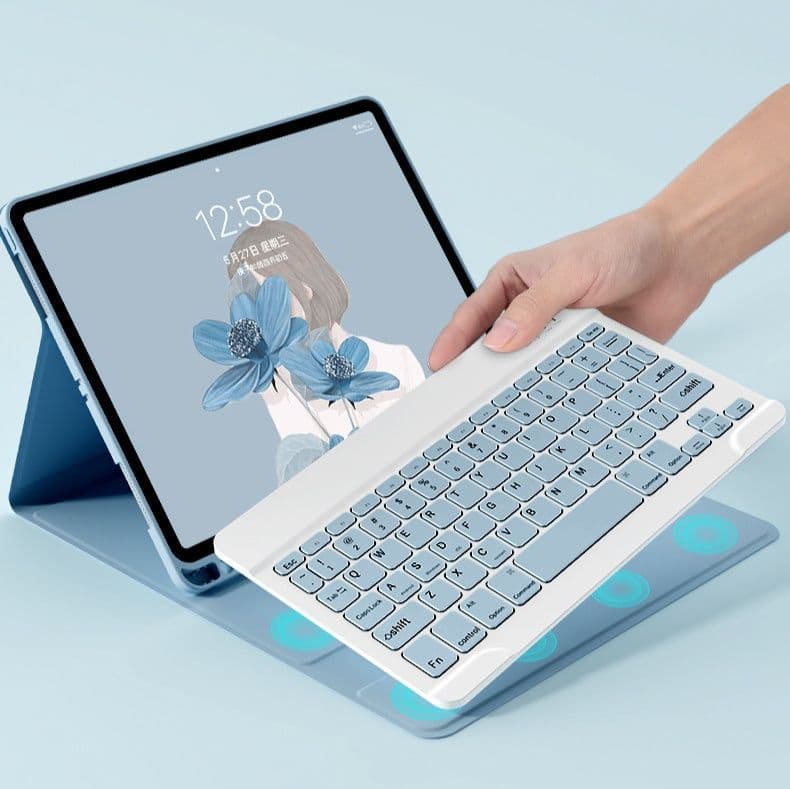 ipadカバー 無線接続鍵盤付き多機能型アイパッドカバー