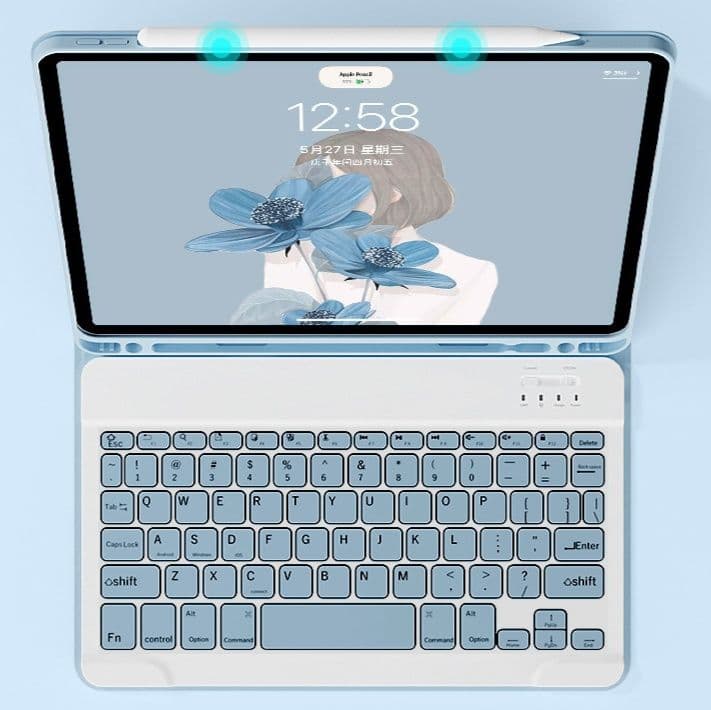 ipadカバー 無線接続鍵盤付き多機能型アイパッドカバー