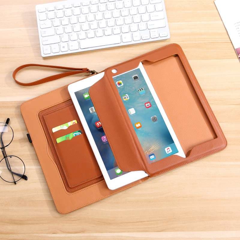 iPadケース 高級感漂う手帳型スタンド機能付き保護ケース
