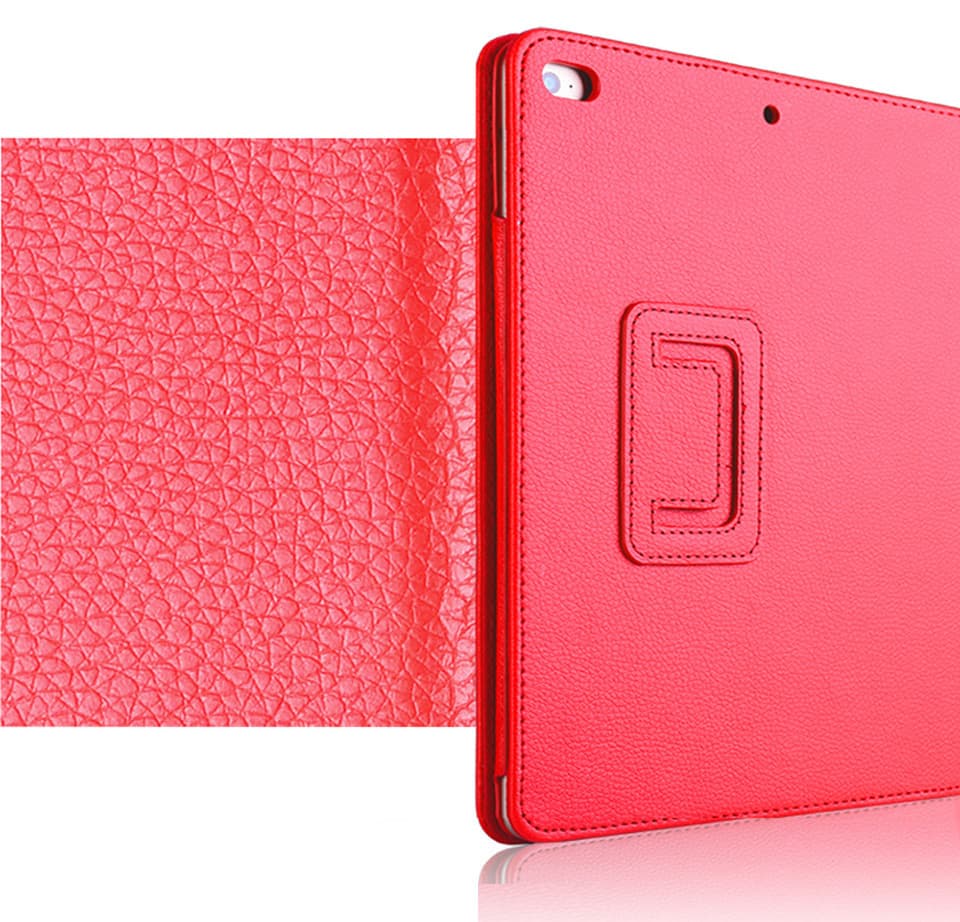 ipadカバー 二つ折りスタンド機能付き合成革張りタブレット端末カバー