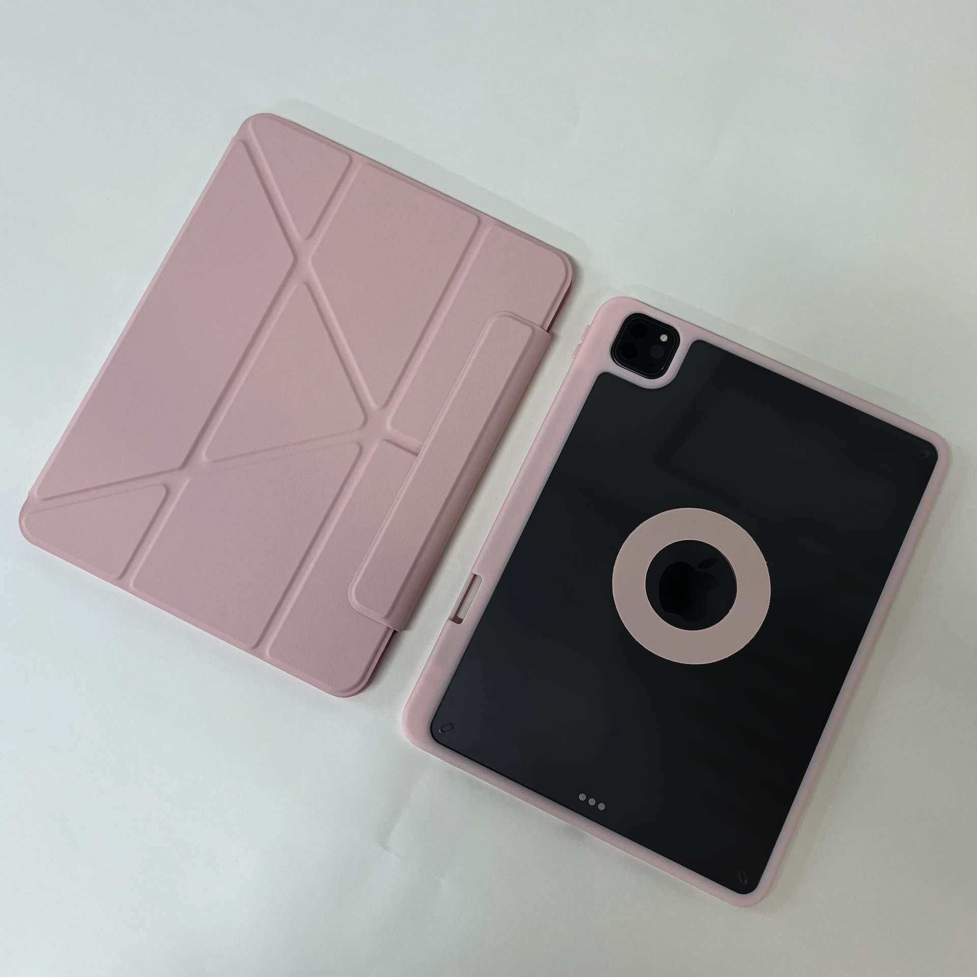 iPadケース　 折り紙風スタンド機能付き保護ケース