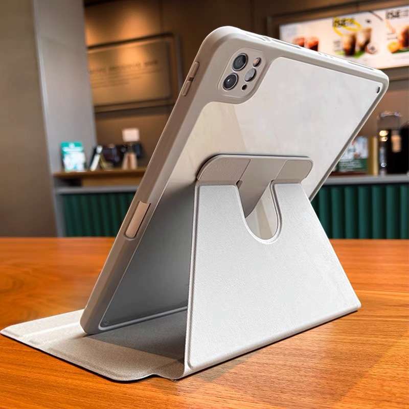 iPadケース 片手でラクラク 縦置き横置き スタンドケース