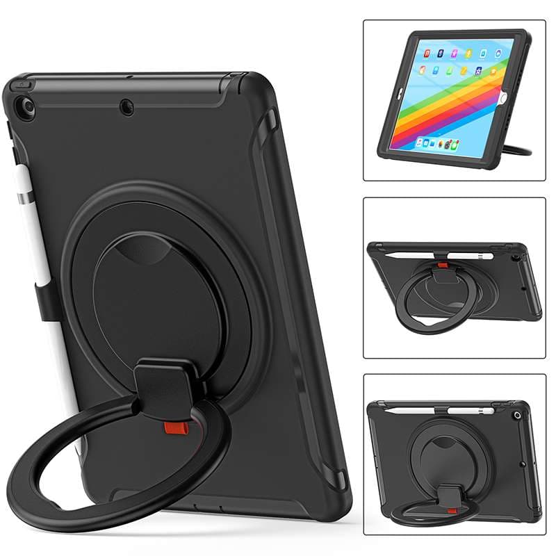 iPadケース　回転スタンド付き 耐衝撃 アイパッドエア保護ケース