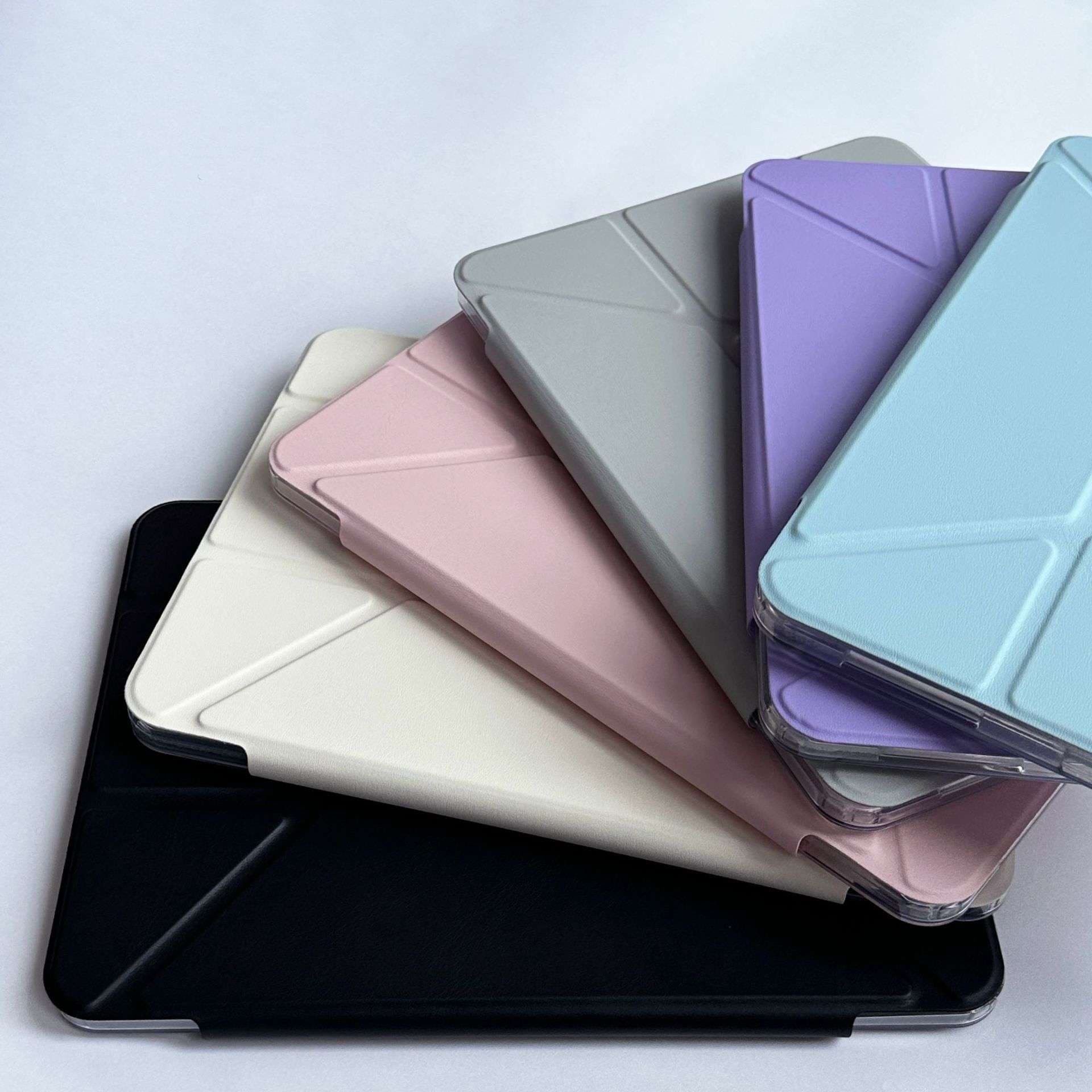 iPadケース　 折り紙風デザイン 薄型保護カバー