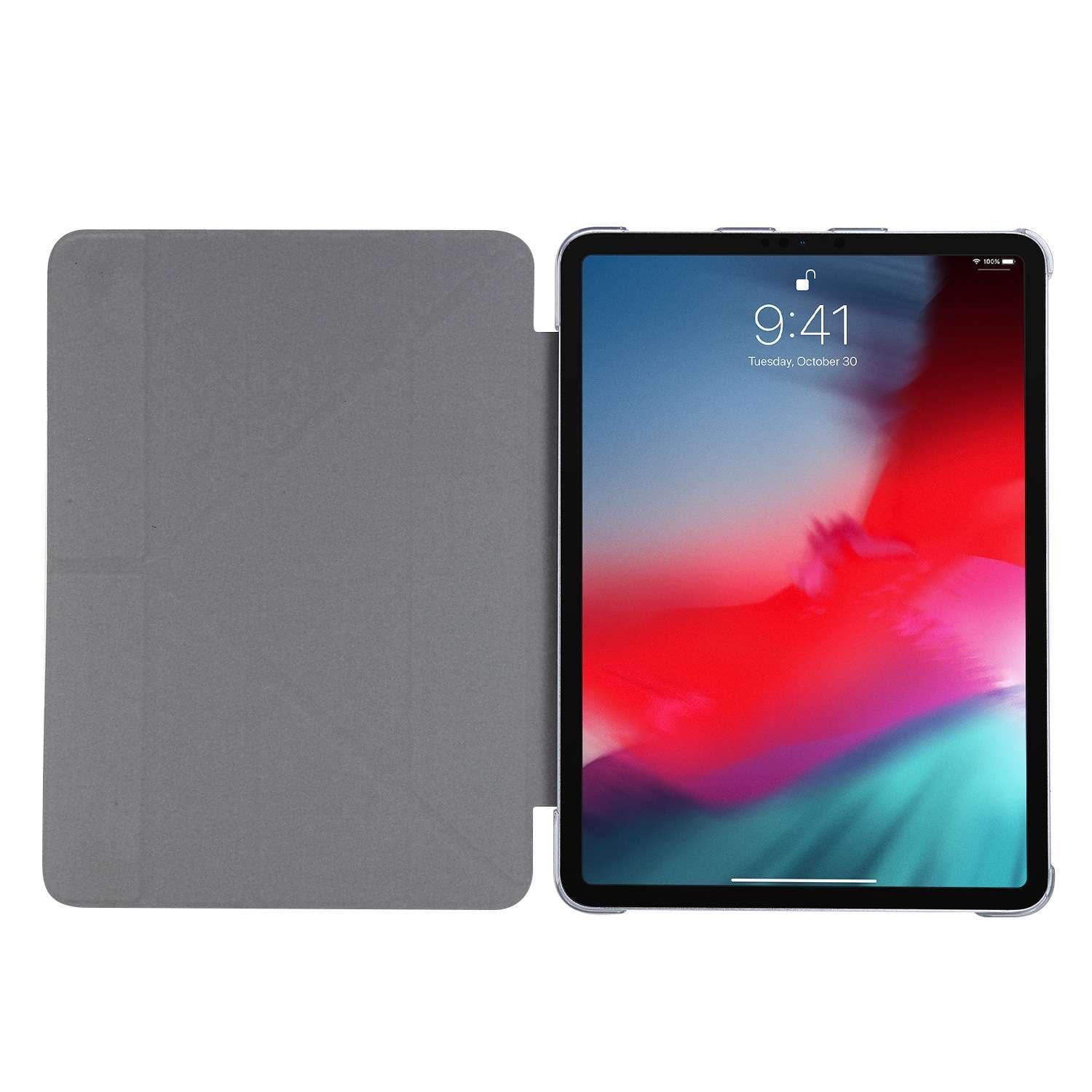 iPadケース　 折り紙風スタンド機能付き保護カバー