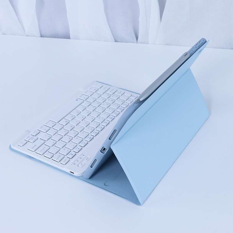 iPadケース 薄型軽量 縦置き 可能 着脱式 キーボードケース