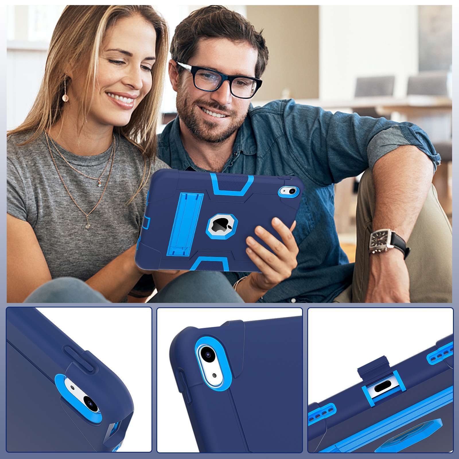 iPadケース　 頑丈保護 多機能タブレットケース