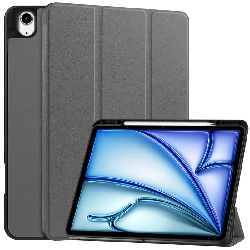 ipadカバー 三つ折り薄型スタンド機能付き耐衝撃保護ケース