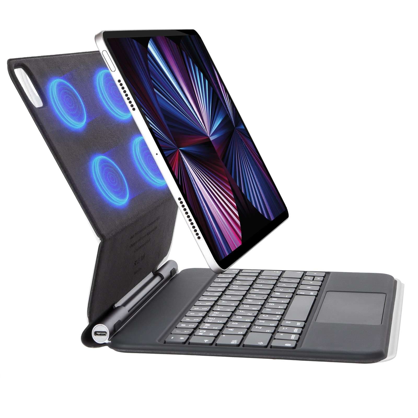 iPadケース　iPadキーボード付き充電スタンドケース