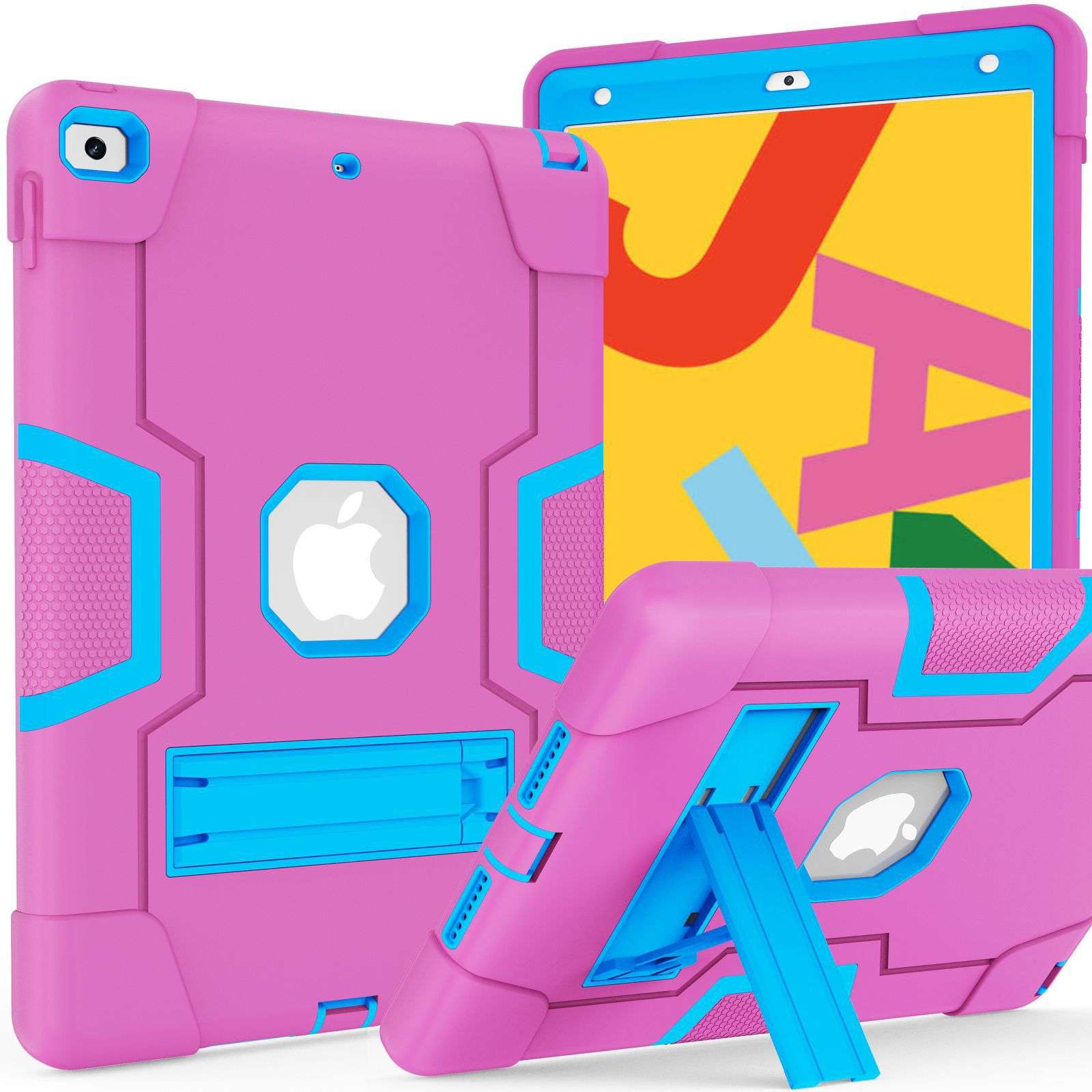 iPadケース　耐衝撃スタンド機能付きiPad第8世代保護ケース