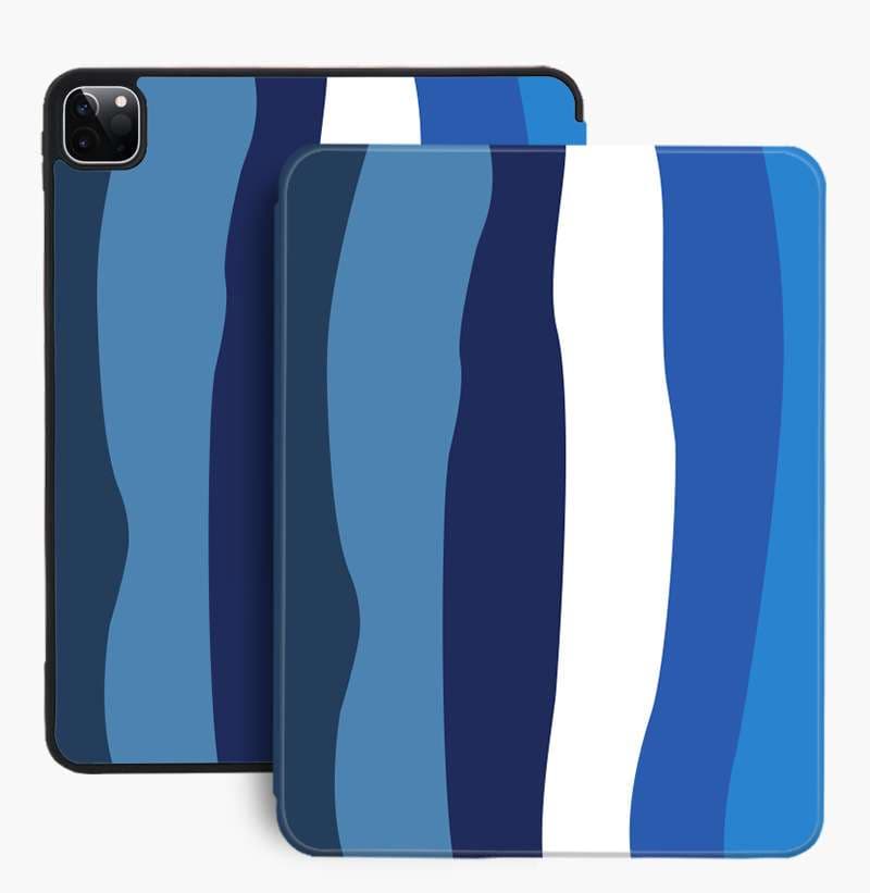 iPadケース　波形デザインのiPad第8世代用保護ケース