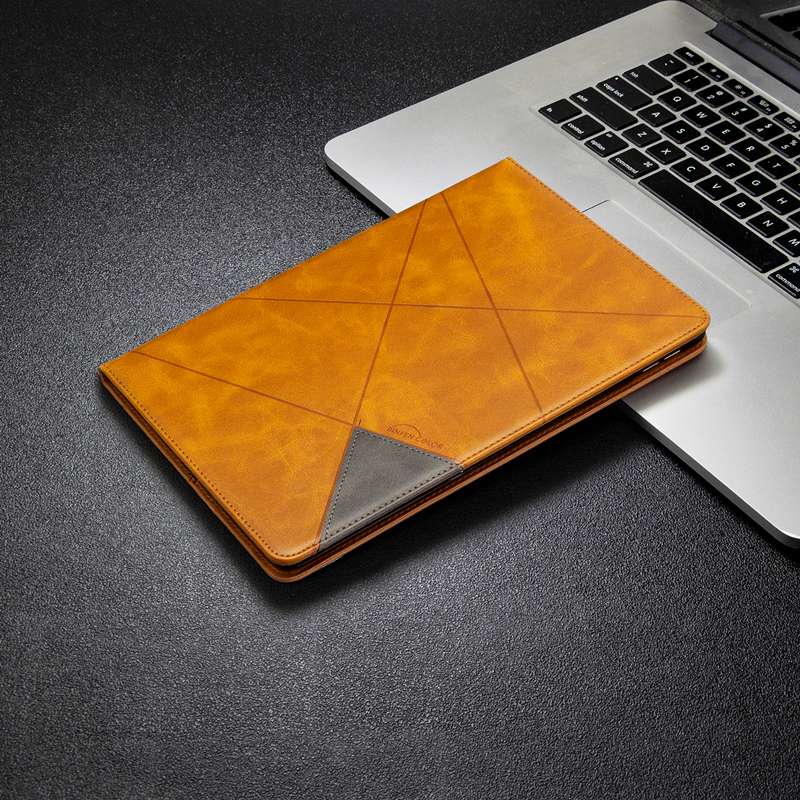 幾何学模様デザイン 高級感漂う手帳型iPadケース　