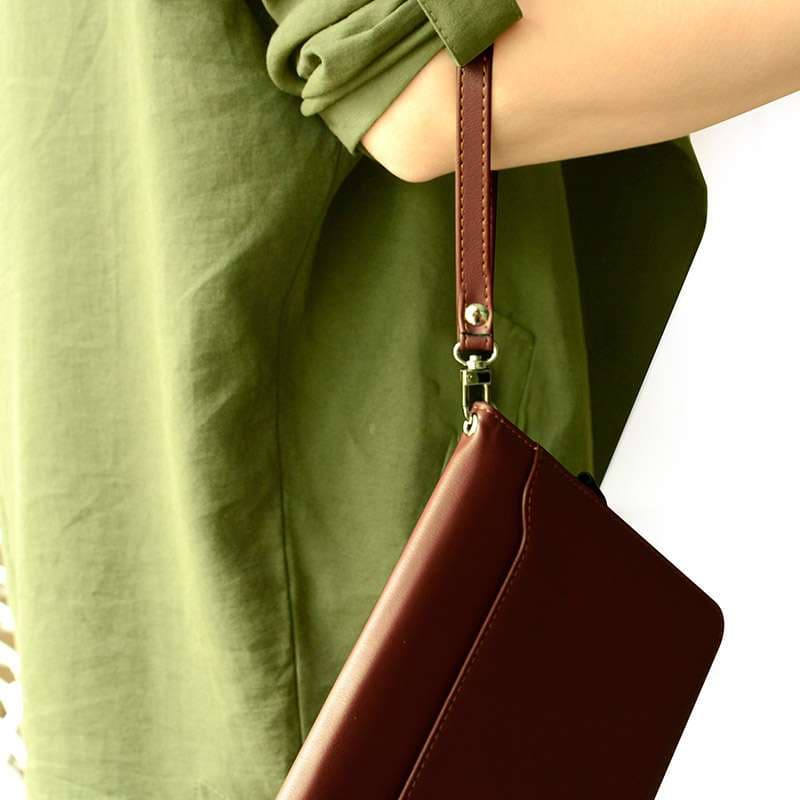 iPadケース　多機能ハンドル付きiPad第9世代用レザーケース