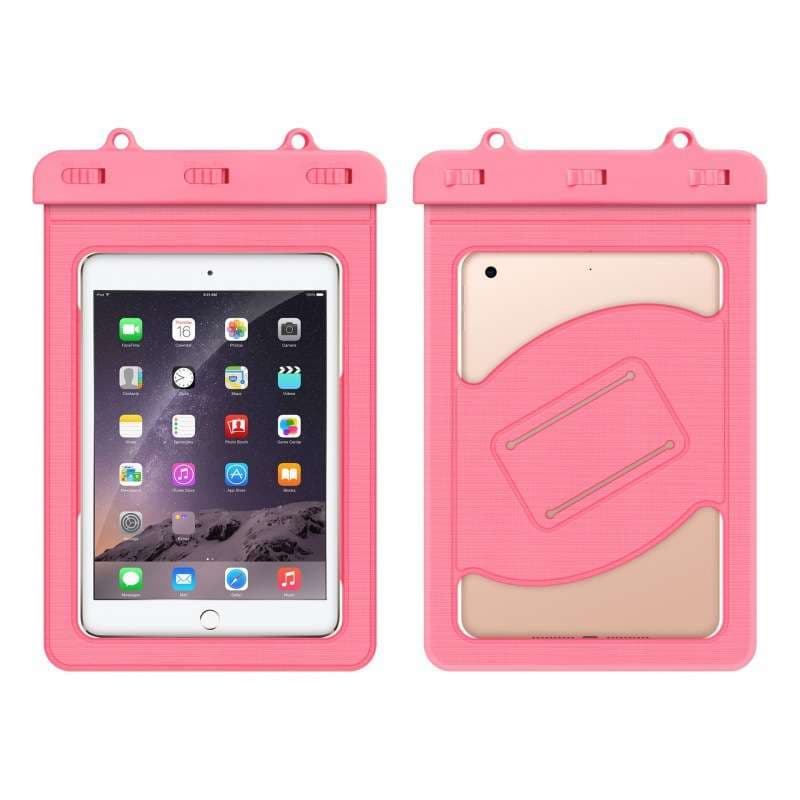 iPadケース　タブレット用防水保護ケース 首掛け紐付き