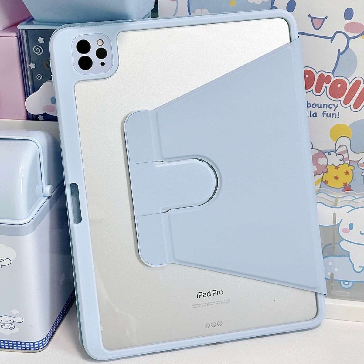 iPadケース 背面保護 多機能スタンド付きタブレットカバー