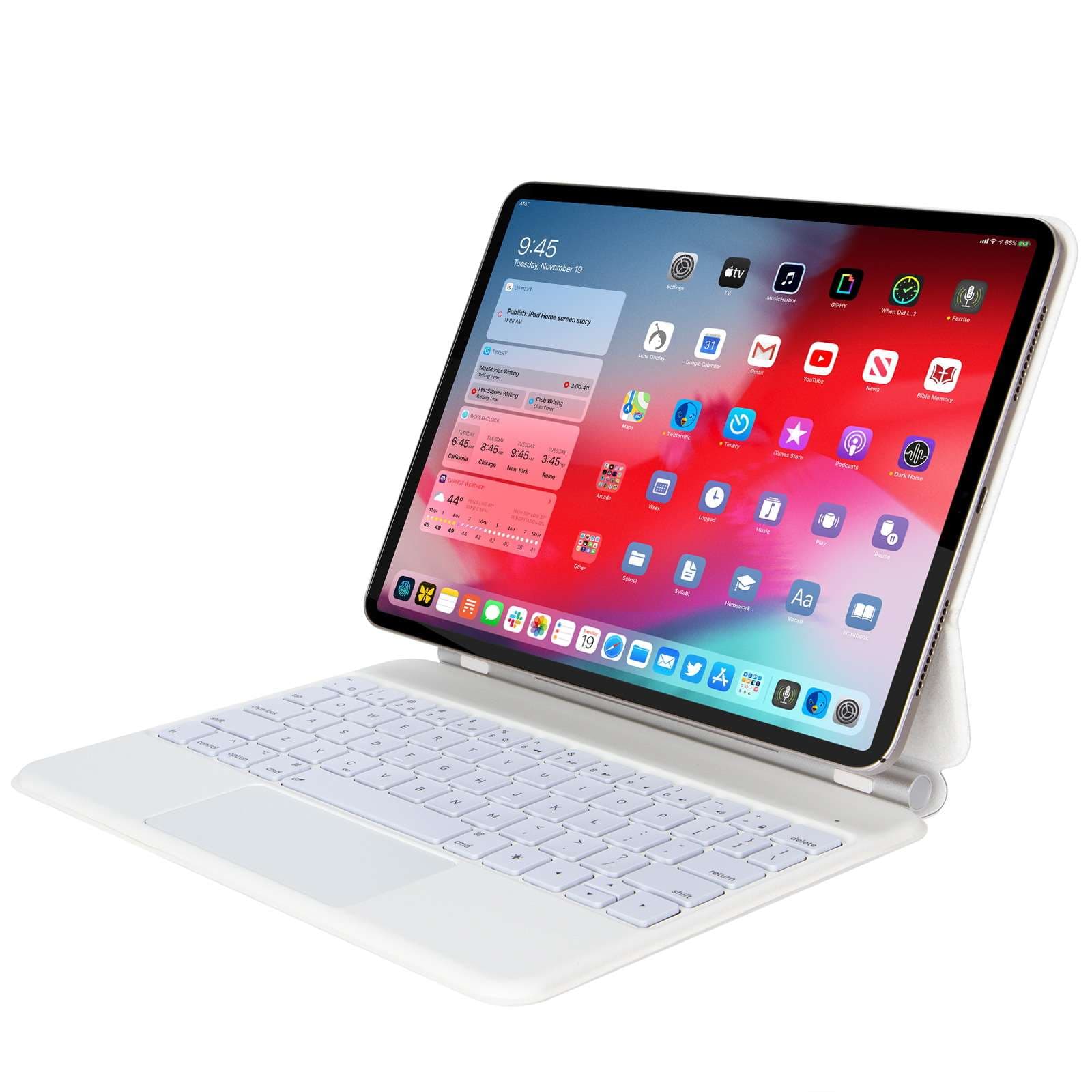 iPadケース　iPadキーボード付き充電スタンドケース