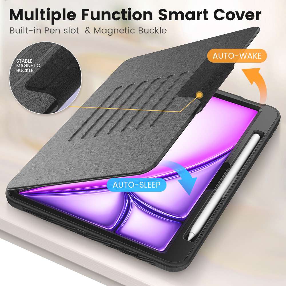 iPadケース　多機能スタンド型アイパッドプロ保護ケース