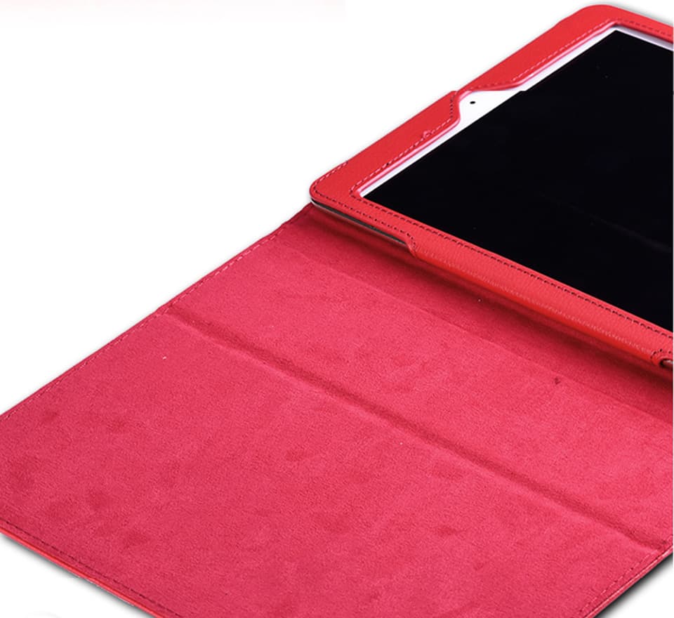 ipadカバー 二つ折りスタンド機能付き合成革張りタブレット端末カバー