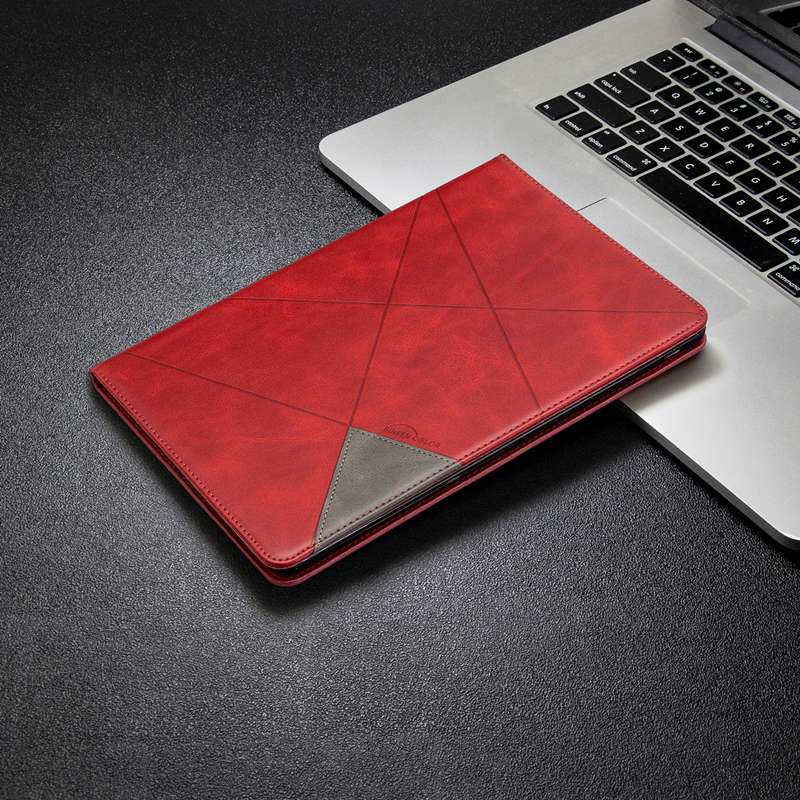 幾何学模様デザイン 高級感漂う手帳型iPadケース　