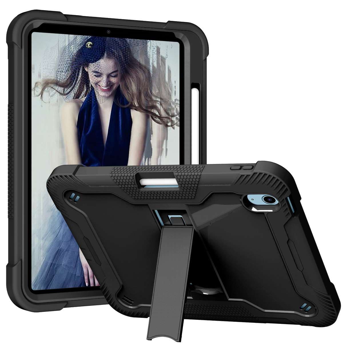 iPadケース　頑丈な衝撃吸収タブレットケース スタンド機能付き