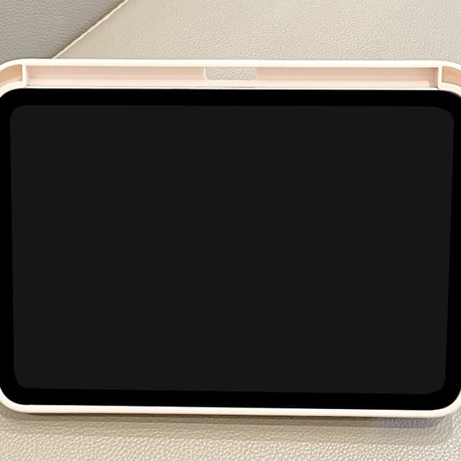ipadカバー 三つ折りスタンド機能付き透明背面保護カバー