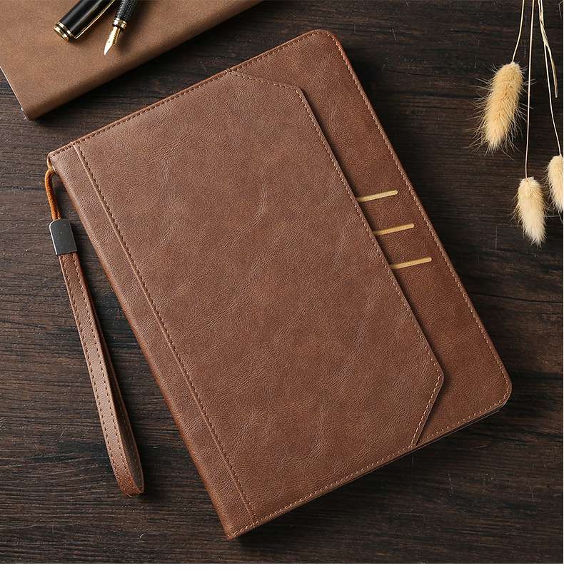 iPadケース　多機能スタンド付き手帳型iPadエアーケース