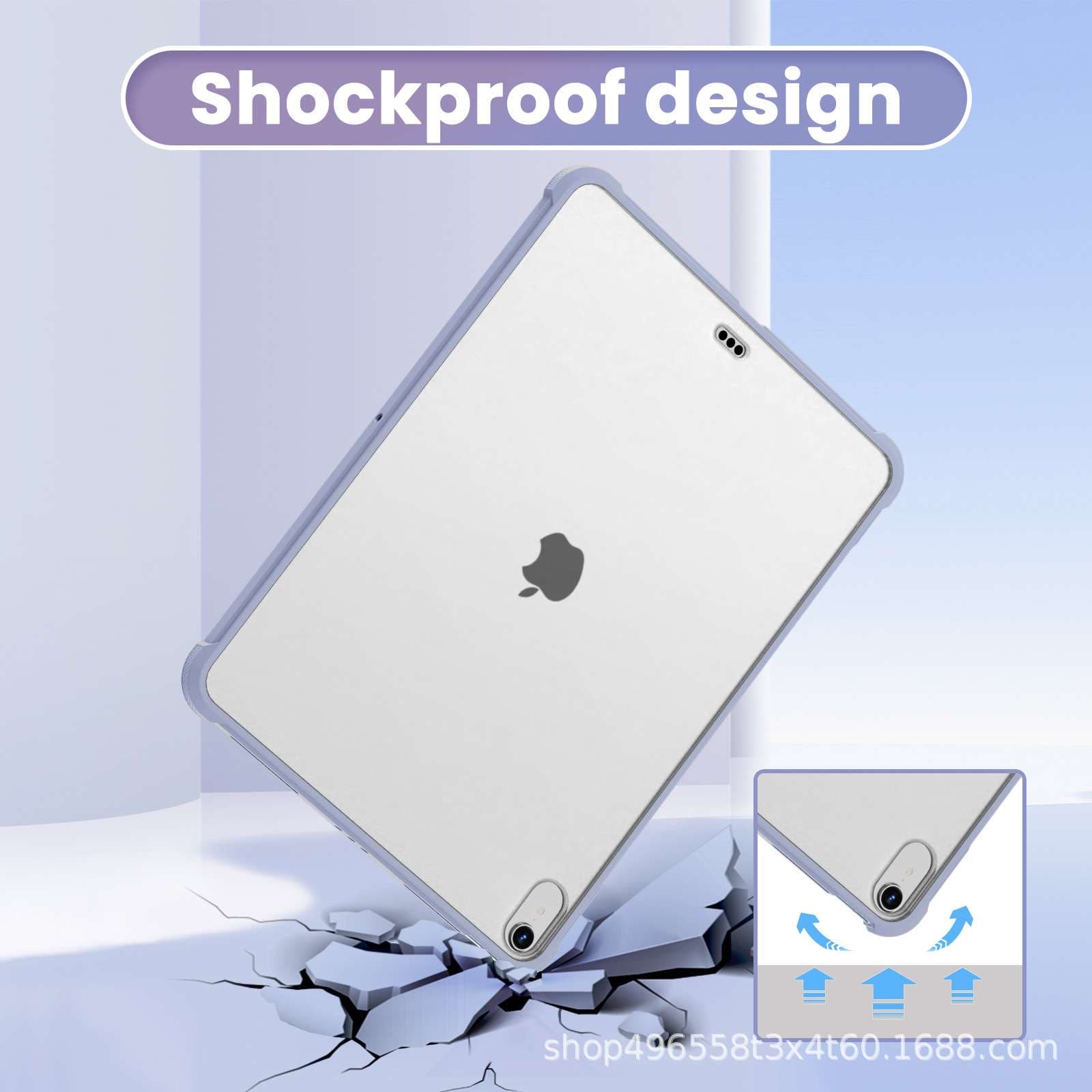 iPadケース　衝撃吸収スタンド機能付きiPad保護ケース