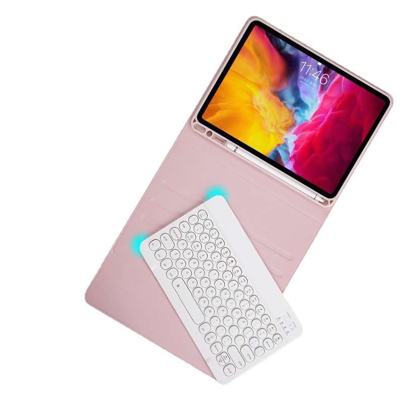 iPadケース　iPadキーボード付きケース 光るキー マウス同梱