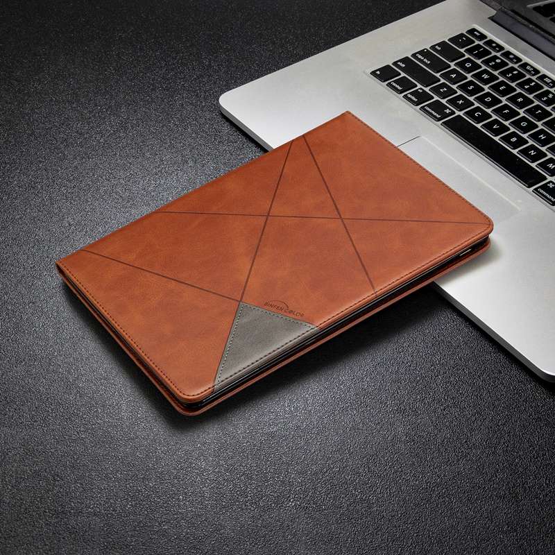 幾何学模様デザイン 高級感漂う手帳型iPadケース　