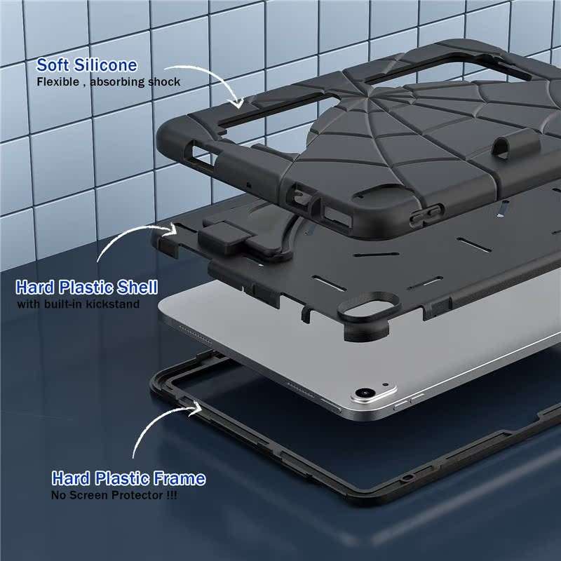 iPadケース　 蜘蛛の巣模様 頑丈保護ケース