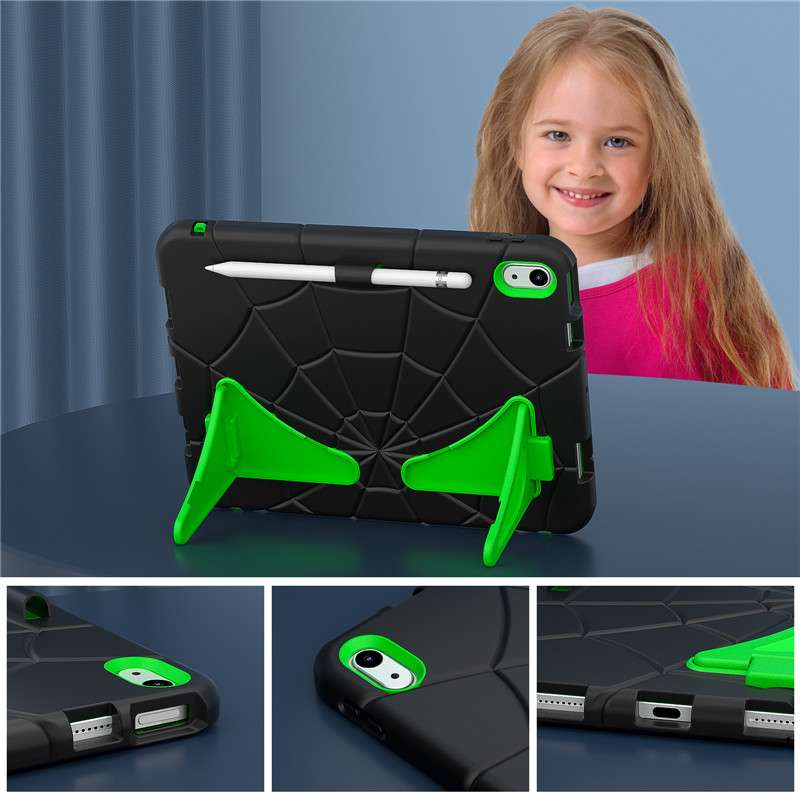 iPadケース　 蜘蛛の巣模様 頑丈保護ケース