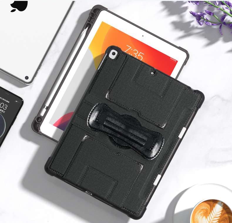 iPadケース　 手持ち付き多機能保護カバー