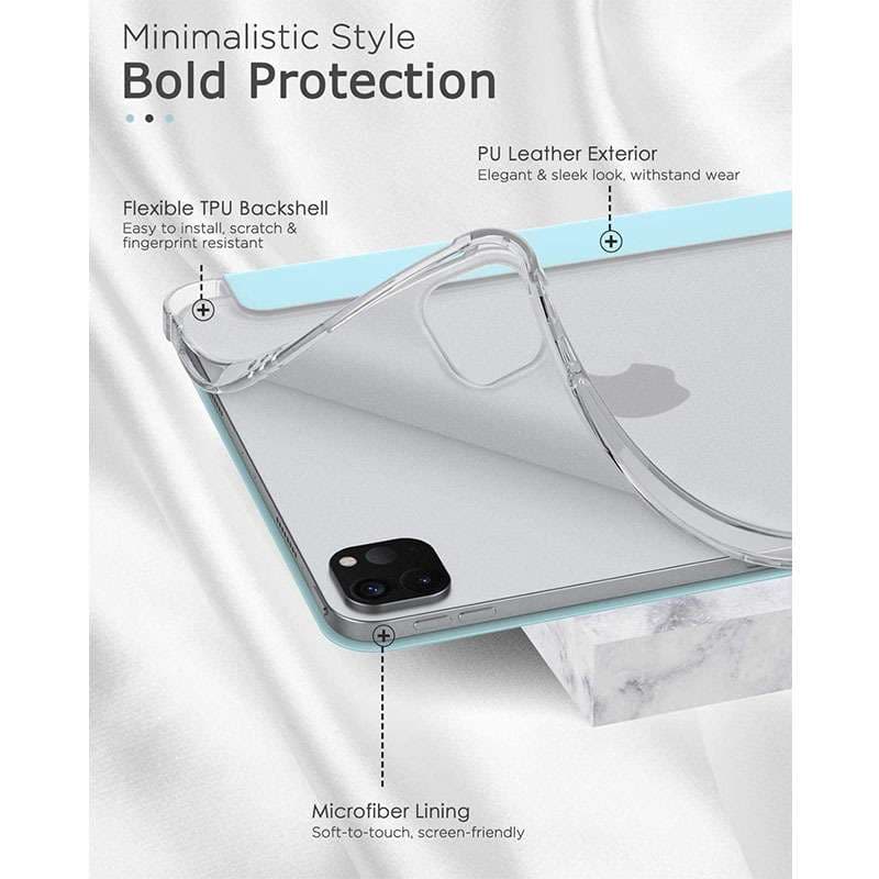 iPadケース　 三つ折りスタンド機能付き保護カバー