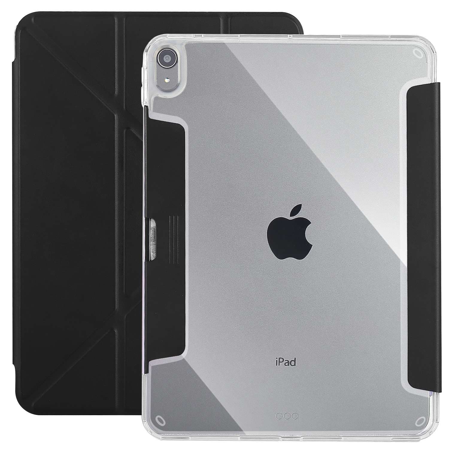 iPadケース 透明バックパネル 折り畳み式保護カバー